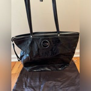 Coach Black Patent Bag